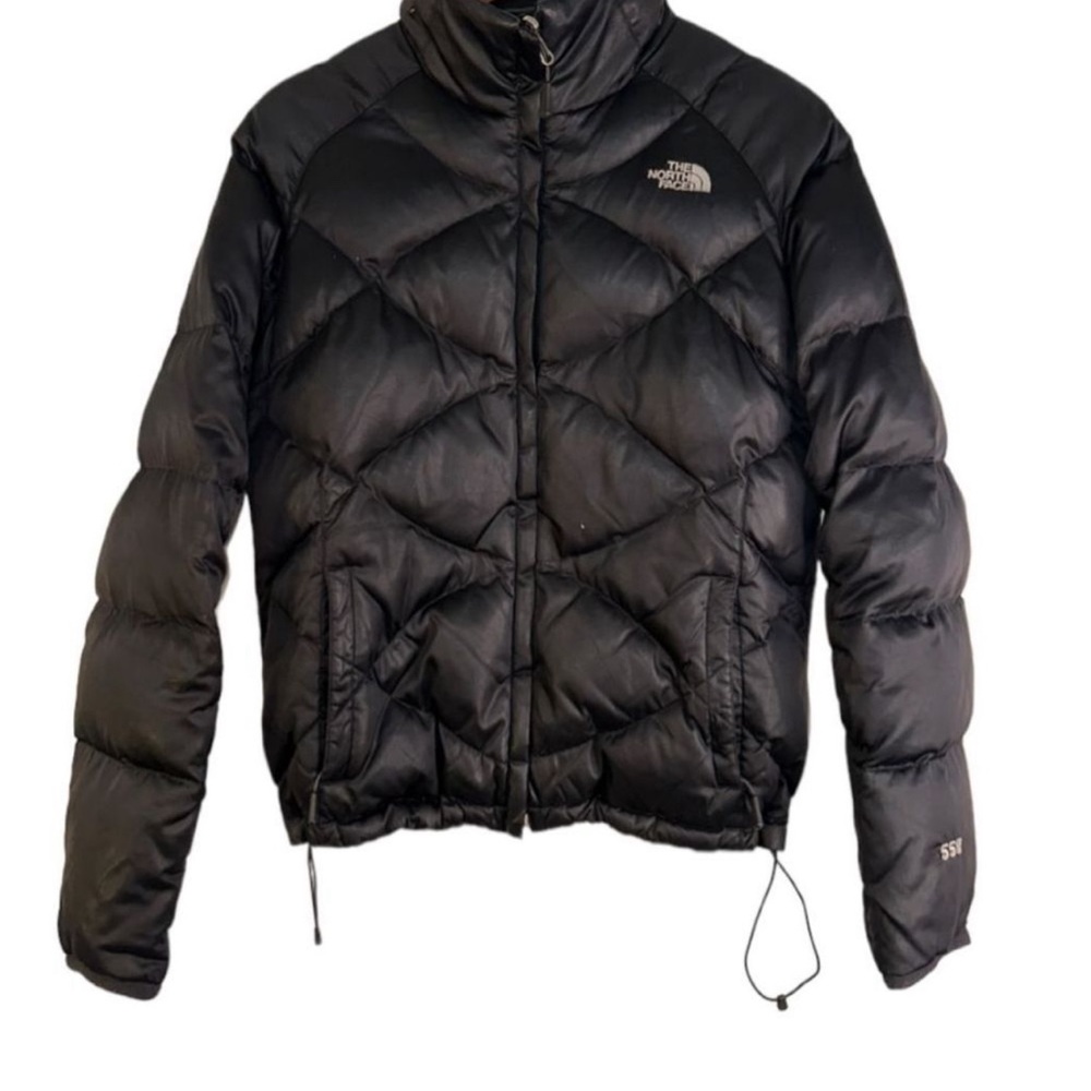 North face black retro puffer